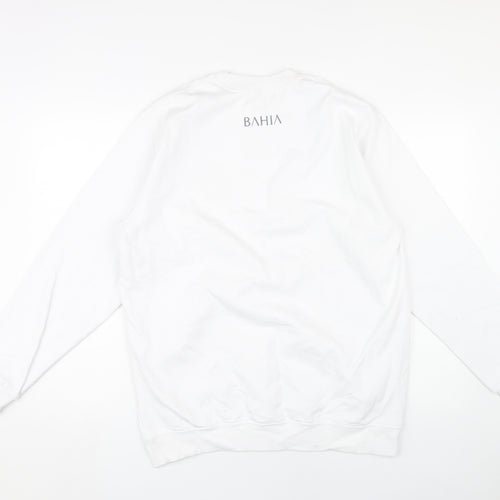 Kariban Unisex White Pullover Sweatshirt L