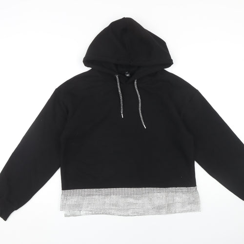 River Island Women's Black Pullover Hoodie S