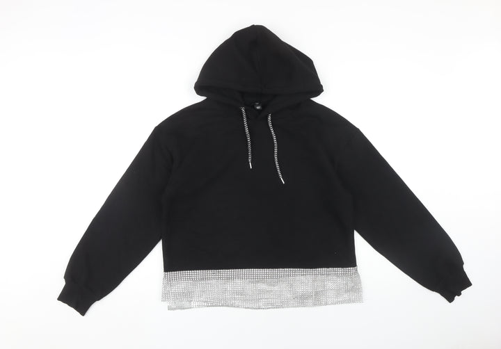 River Island Women's Black Pullover Hoodie S