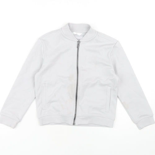 Marks and Spencer Boys Grey Bomber Jacket 8-9 Years