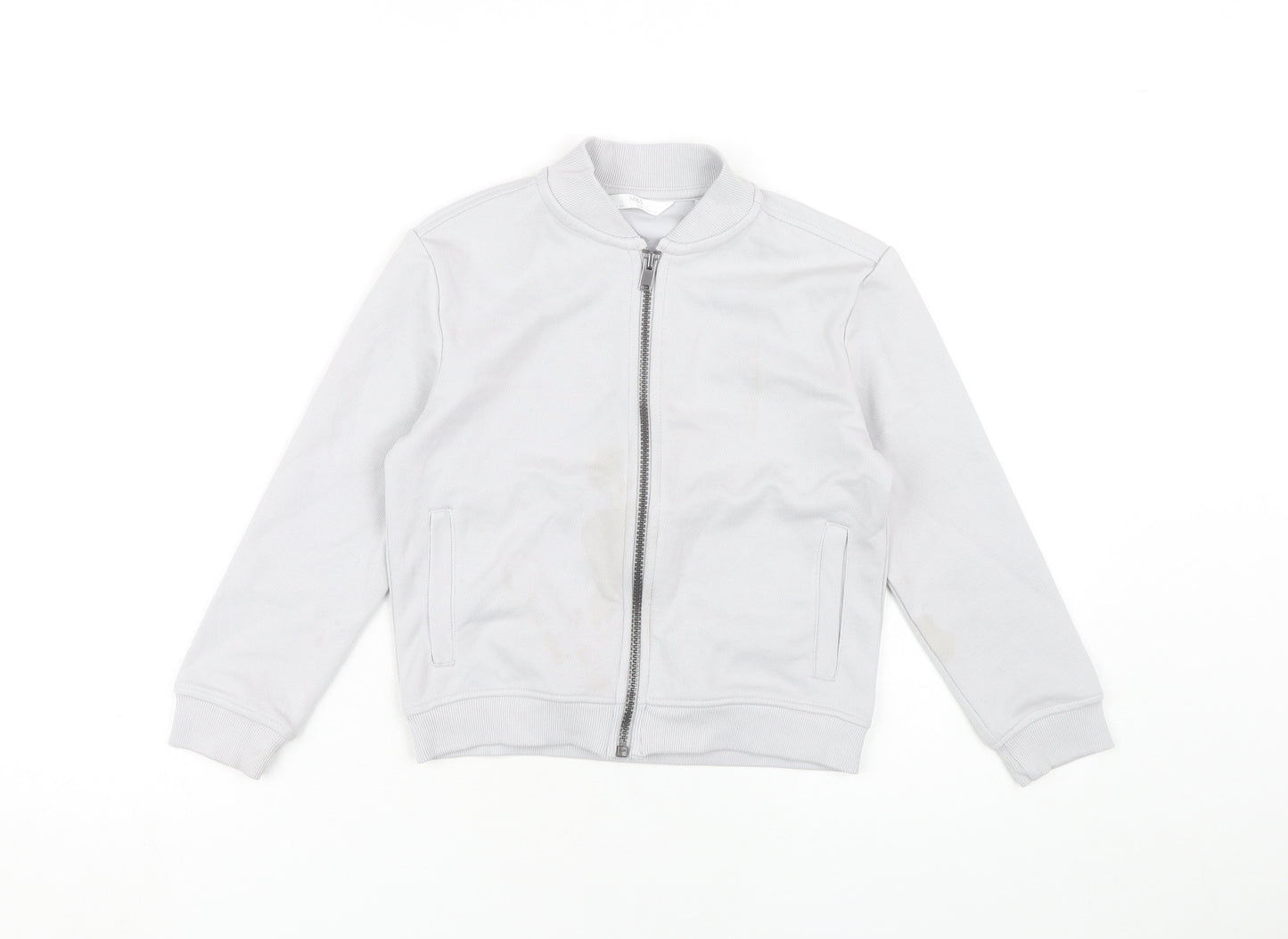 Marks and Spencer Boys Grey Bomber Jacket 8-9 Years