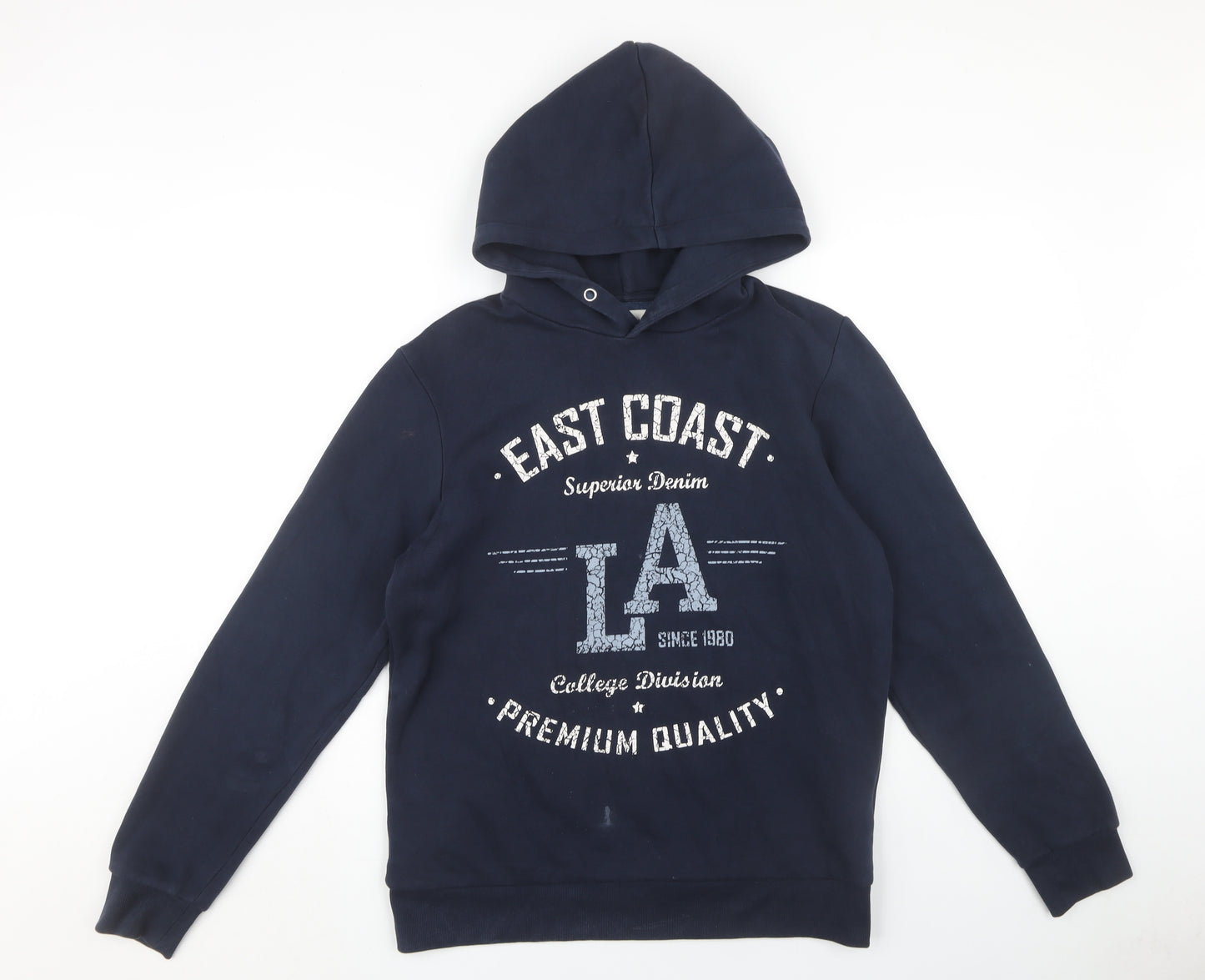 Stock & Hank Men's Blue Graphic Pullover Hoodie S