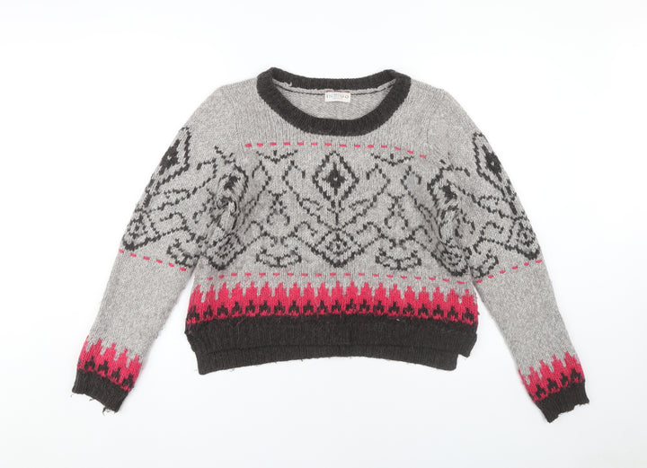 Marks and Spencer Women's Multicoloured Fair Isle Pullover Jumper