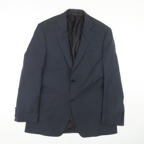 Blazer Men's Medium Grey Wool Blend Business Jacket 40R