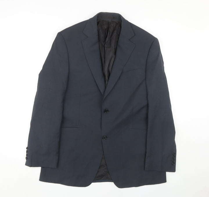 Blazer Men's Medium Grey Wool Blend Business Jacket 40R