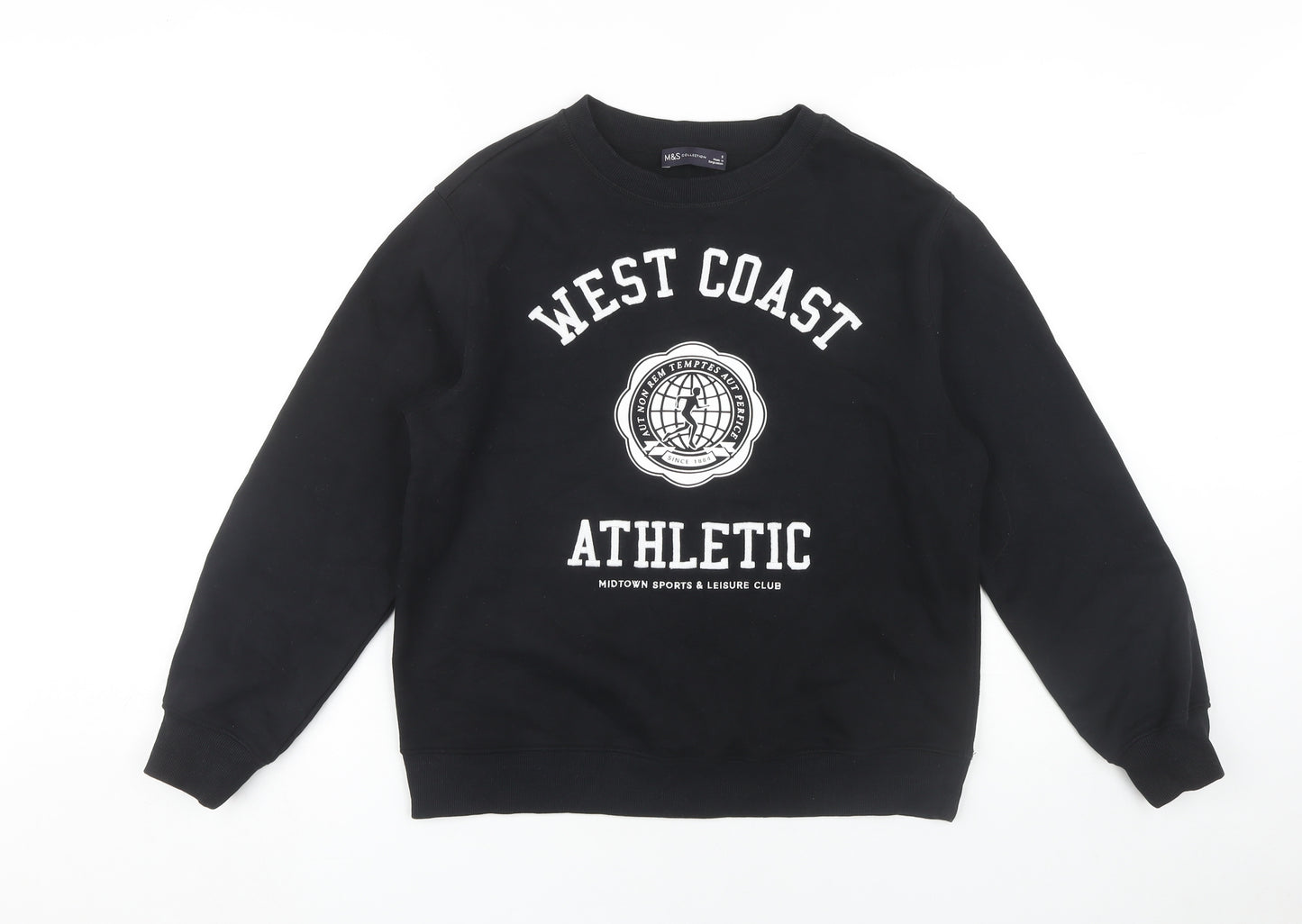 Marks and Spencer Black Unisex Sweatshirt S