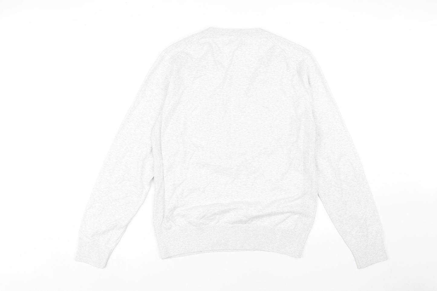 Next Men's Grey V-Neck Pullover Jumper Size M