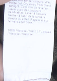 River Island Women's Green Zip Blouse - Size 14