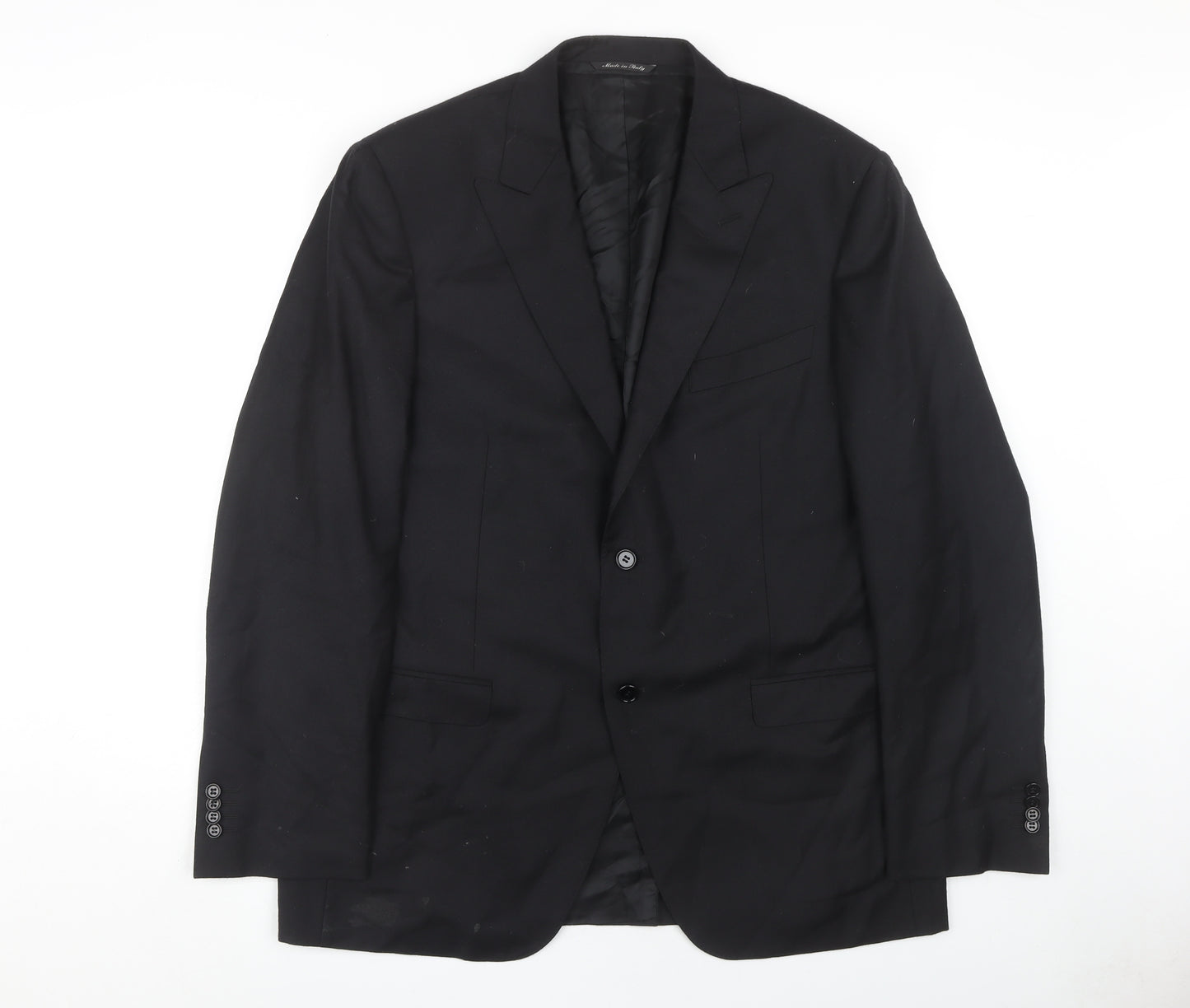 Canali Men's Black Blazer Regular Fit UK 46R