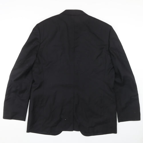 Canali Men's Black Blazer Regular Fit UK 46R