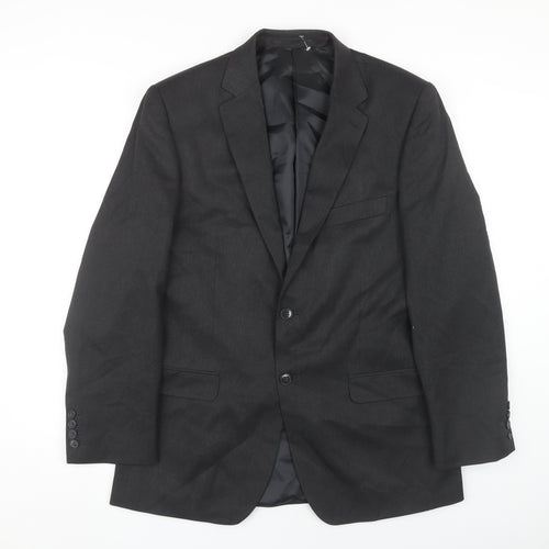 Burton Black Men's Regular Fit Blazer 40R