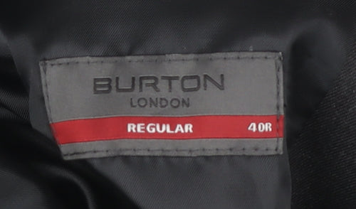 Burton Black Men's Regular Fit Blazer 40R