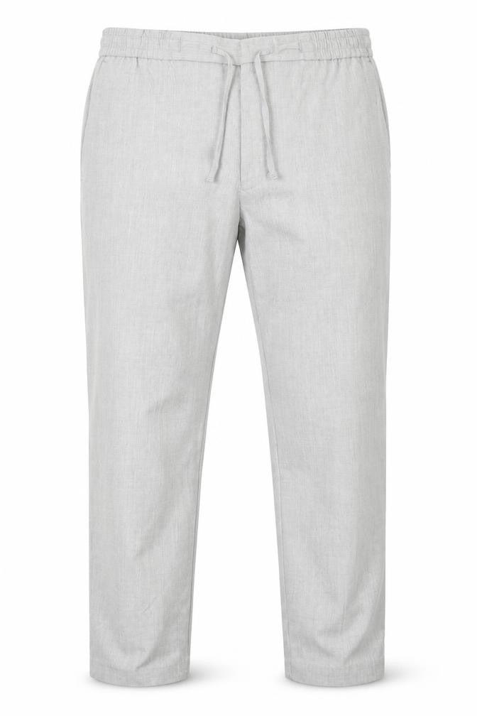 Front view of Topman Men's Grey Jogger Trousers Size W32 L30 New