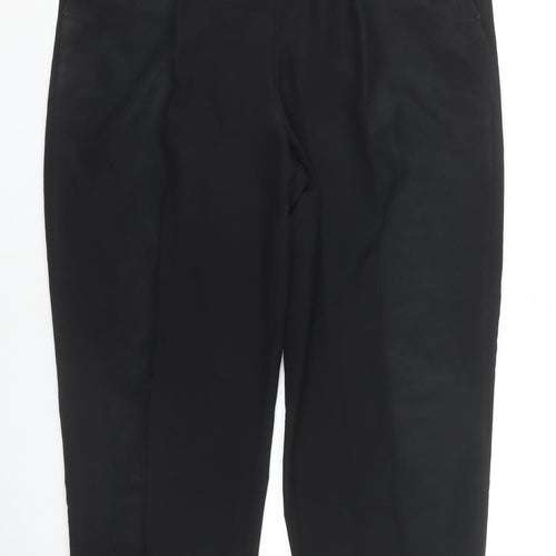 BM Women's Black Polyester Trousers Size 18