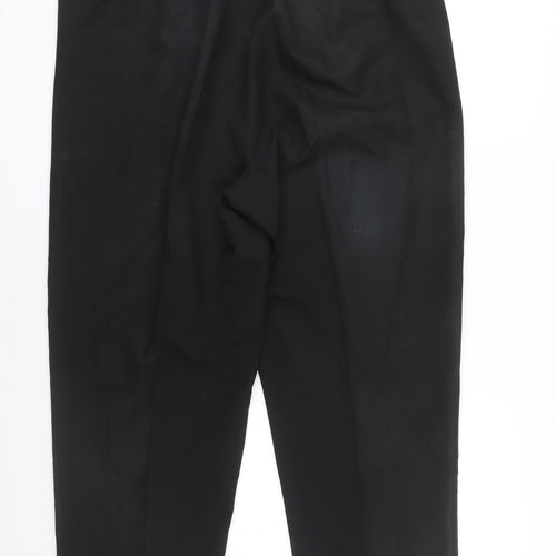 BM Women's Black Polyester Trousers Size 18