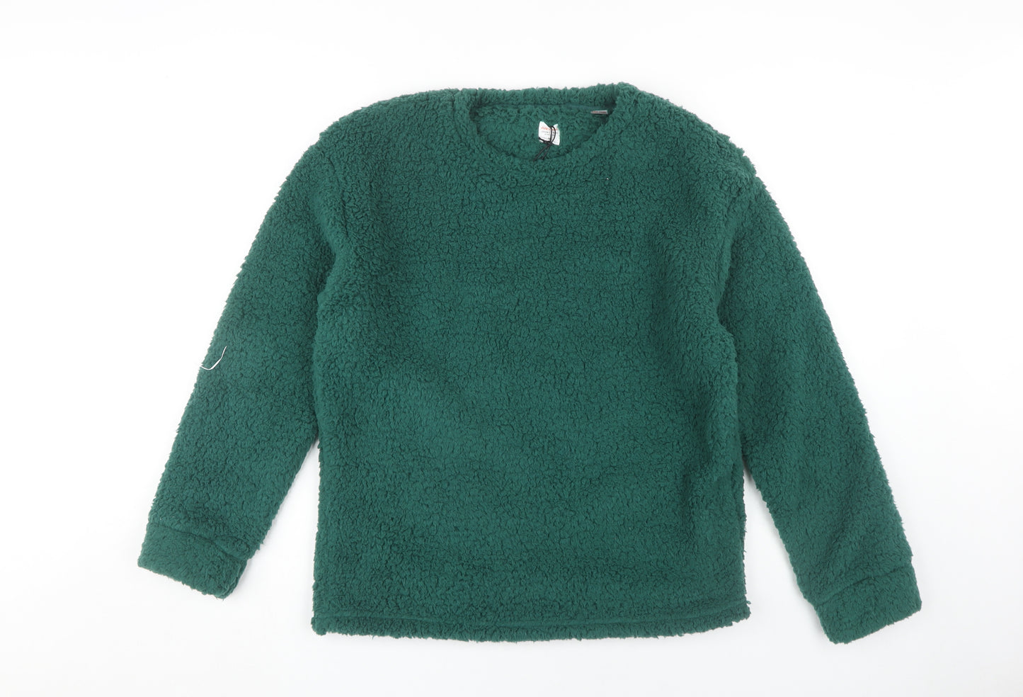John Lewis Women's Green Fleece Pullover Sweatshirt M