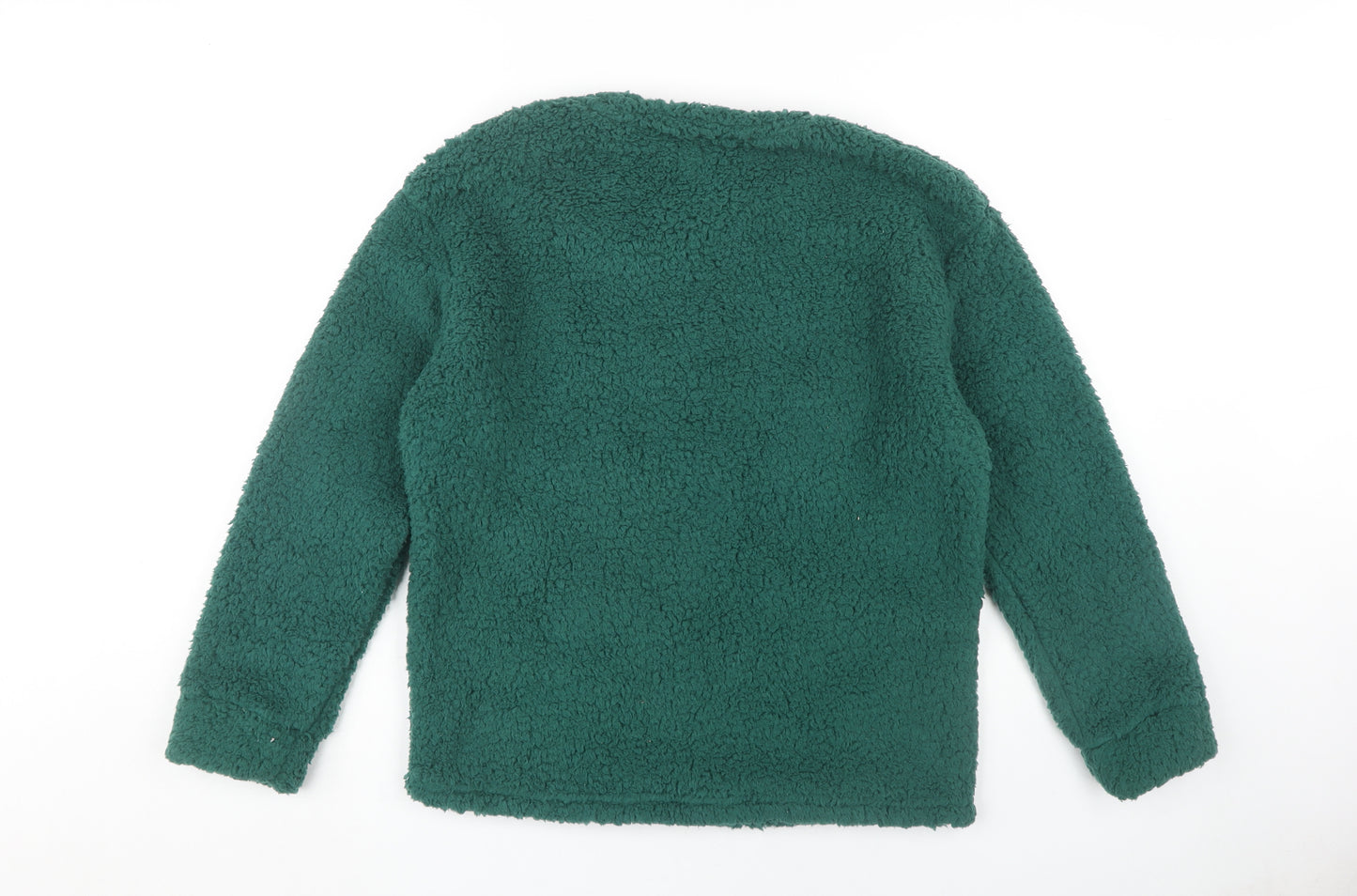John Lewis Women's Green Fleece Pullover Sweatshirt M