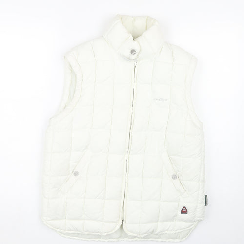 Chervo Women's White Quilted Waistcoat Size 12