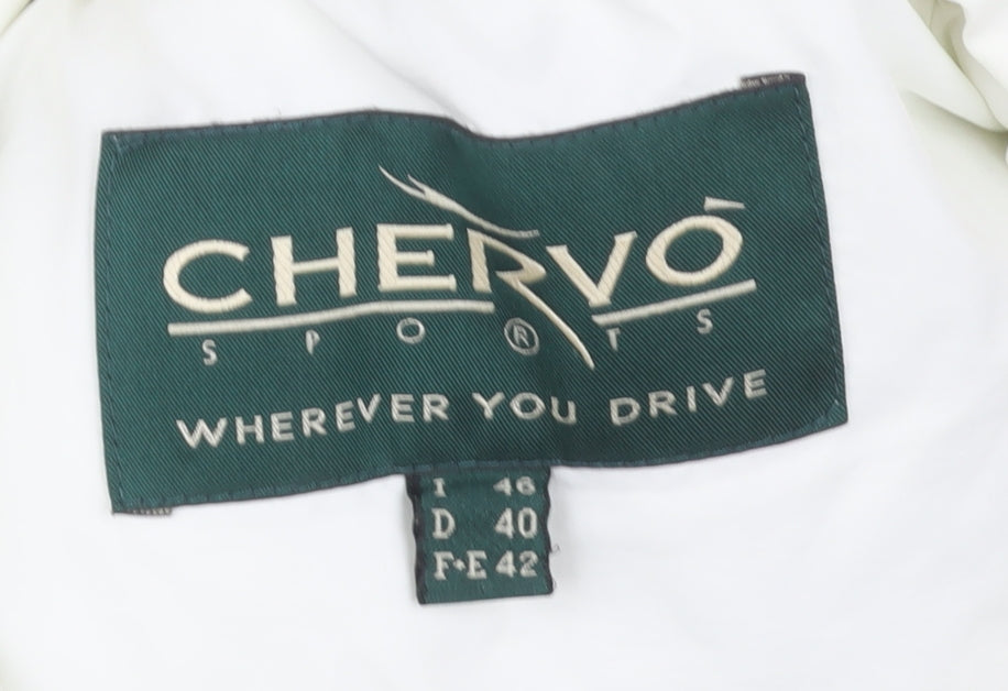 Chervo Women's White Quilted Waistcoat Size 12