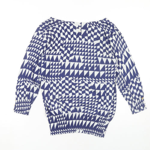 Next Women's Blue Pullover Jumper, Size 12, Boat Neck