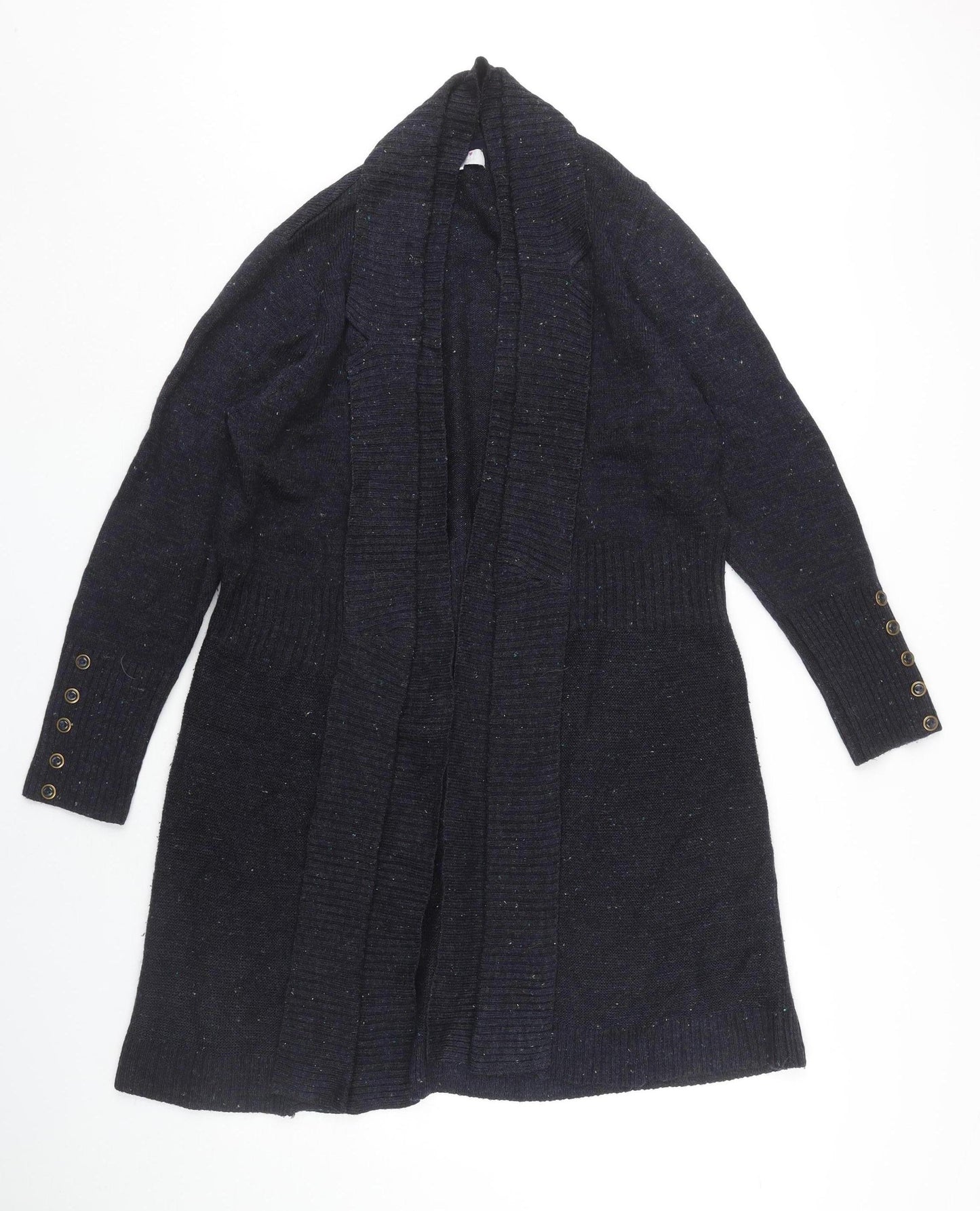 Marks and Spencer Women's Blue Open Front Cardigan L