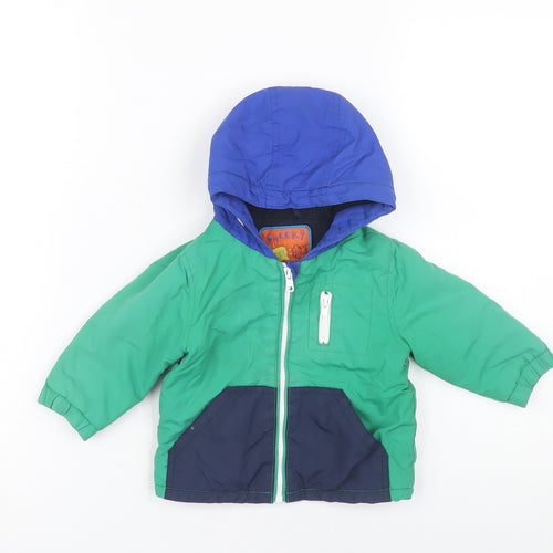 Next Unisex Baby Colourblock Puffer Jacket, 6-9 Months