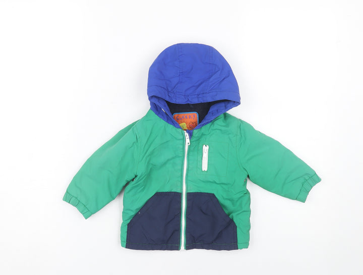 Next Unisex Baby Colourblock Puffer Jacket, 6-9 Months