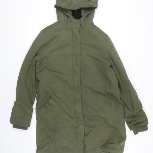 John Lewis Women's Green Parka Long Coat