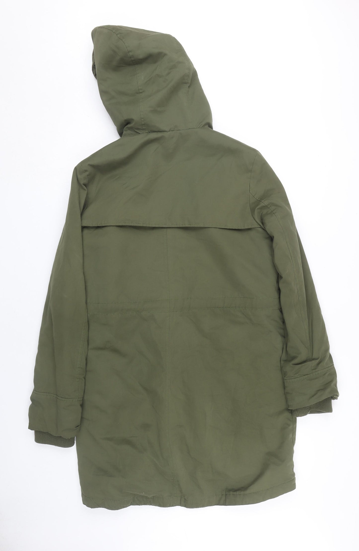 John Lewis Women's Green Parka Long Coat