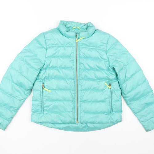 Crewcuts Girls Blue Puffer Jacket Size 8