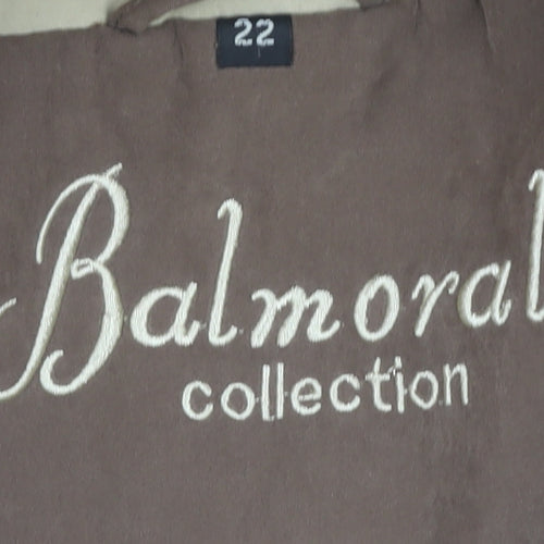 Balmoral Collection Women's Brown Hooded Mid-Length Jacket