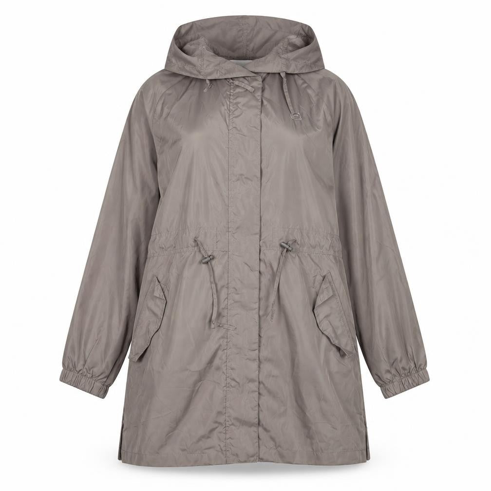 Front view of Mountain Essentials Women’s Brown Anorak Jacket, size UK 12