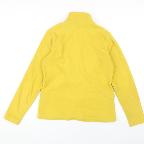 Marks and Spencer Women's Yellow Fleece Jacket Size 8