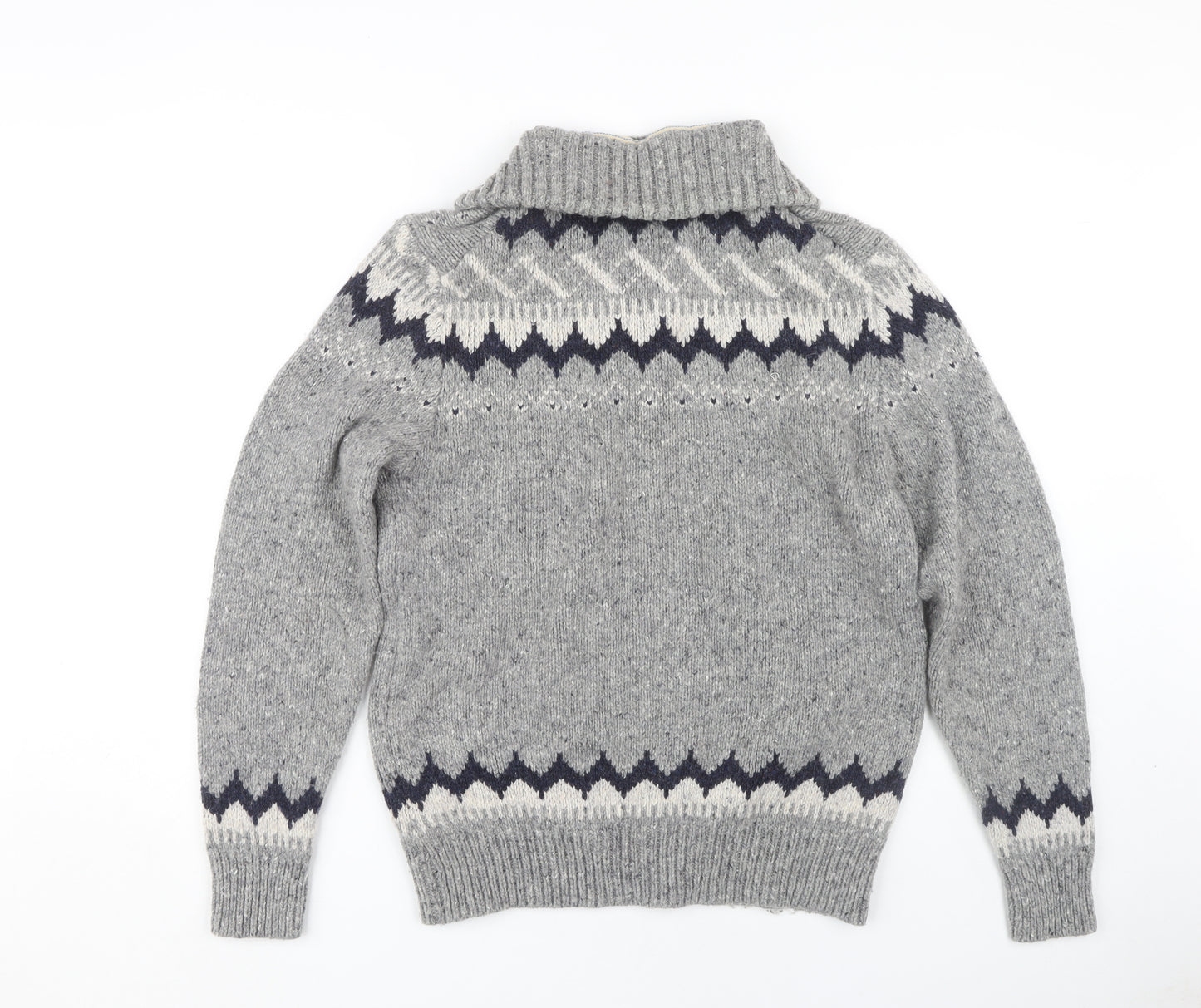 Marks and Spencer Men's Medium Grey Henley Jumper