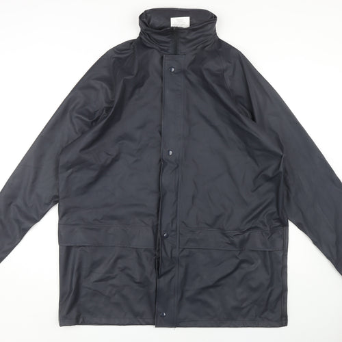 Arco Essentials Men's Black Rain Coat Jacket L
