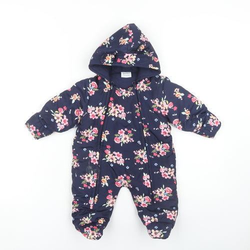 Bonito Unisex Multicoloured Floral Snowsuit 3-6 Months