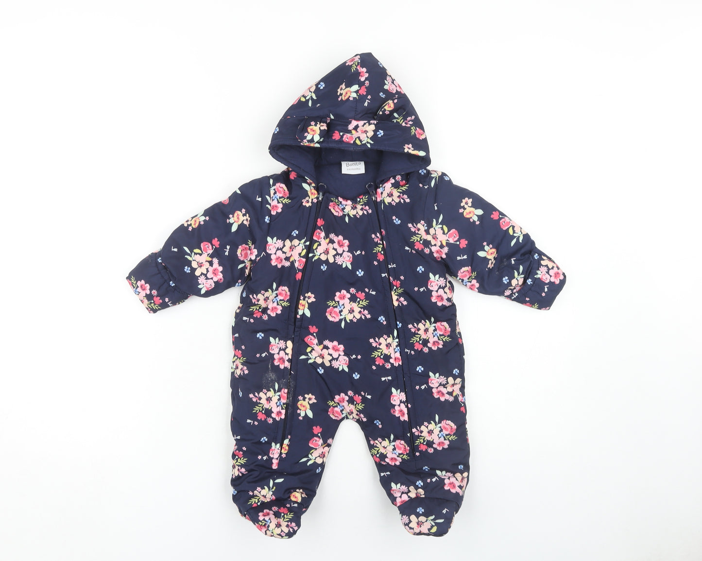 Bonito Unisex Multicoloured Floral Snowsuit 3-6 Months