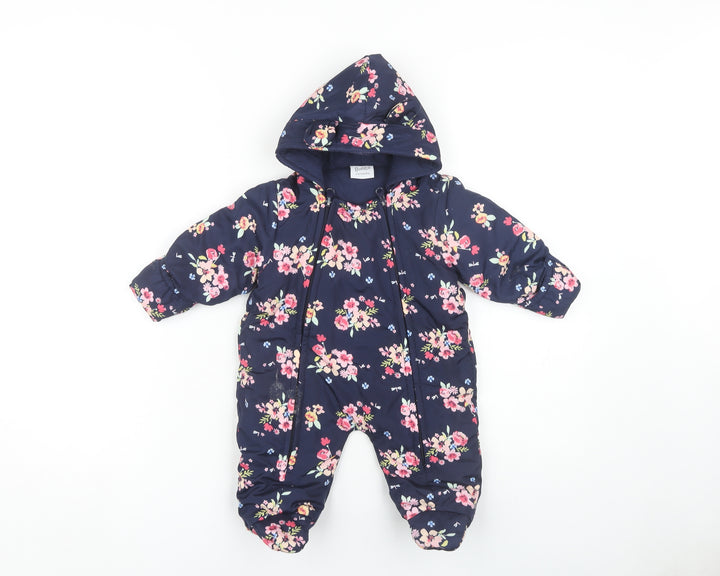 Bonito Unisex Multicoloured Floral Snowsuit 3-6 Months