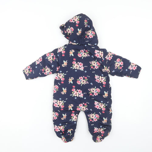 Bonito Unisex Multicoloured Floral Snowsuit 3-6 Months