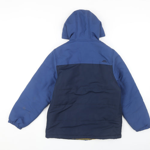 Trespass Boys Blue Hooded Puffer Jacket 9-10 Years