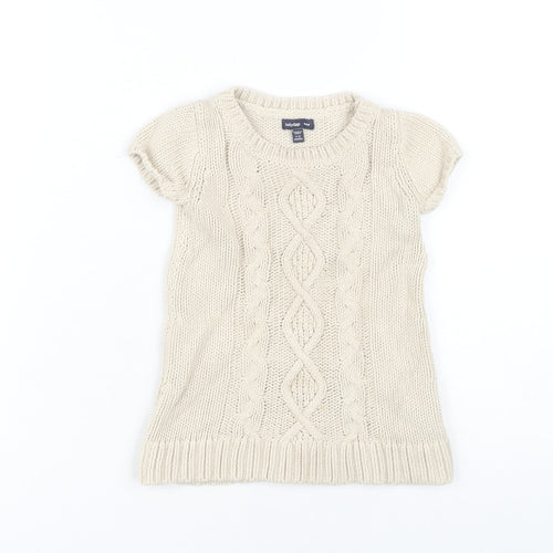 Baby Gap Unisex Beige Cotton Pullover Jumper 6-9 Months
