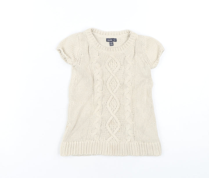 Baby Gap Unisex Beige Cotton Pullover Jumper 6-9 Months