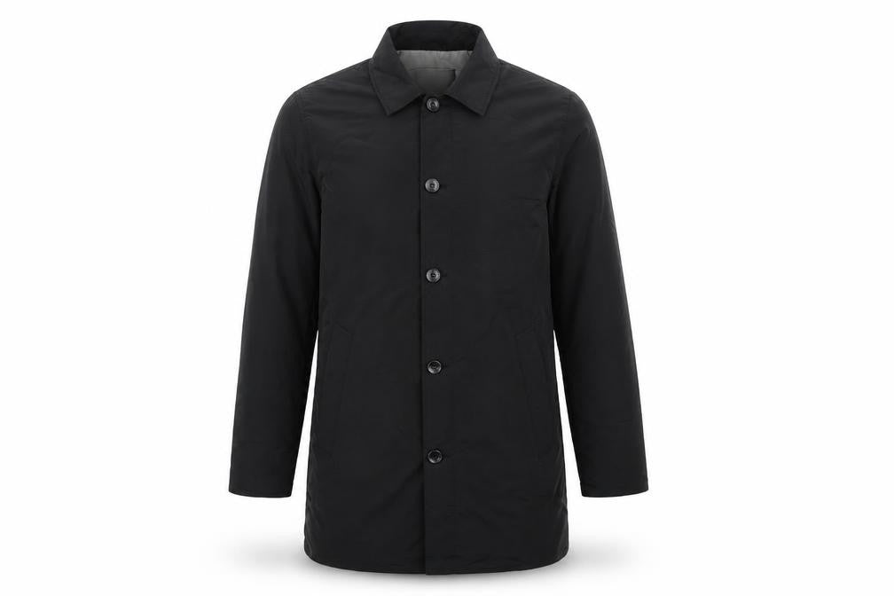 Brave Soul Men's Black Overcoat Size S Casual Wear