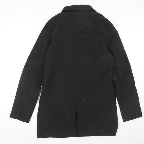 Brave Soul Men's Black Overcoat Size S Casual Wear