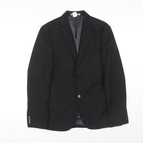 Moss London Men's Black Slim Fit Blazer Size 36R