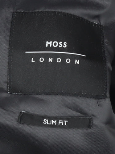 Moss London Men's Black Slim Fit Blazer Size 36R