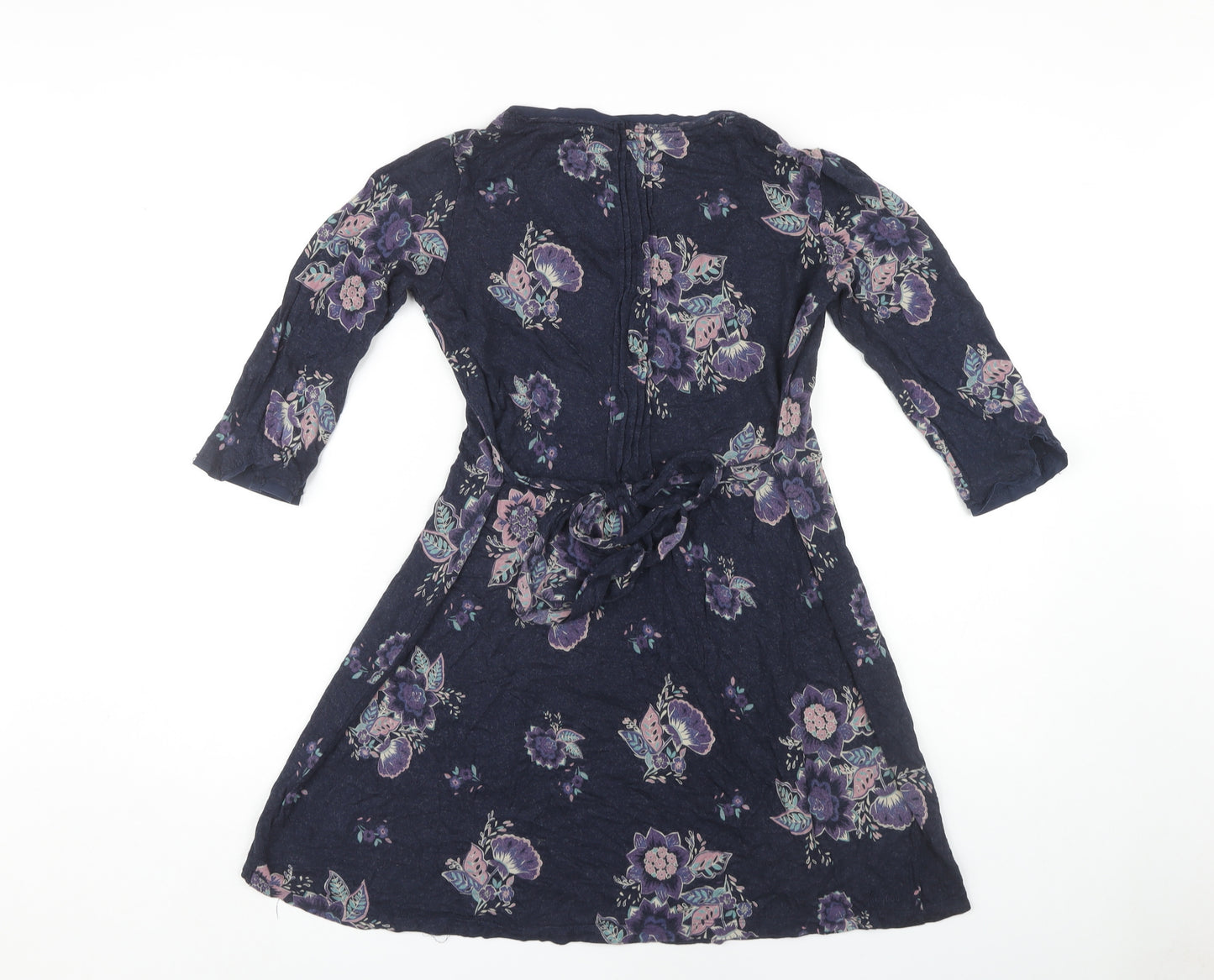 Fat Face Women's Blue Floral Tunic Blouse - Size 10