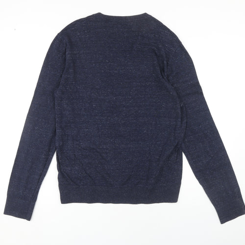 GAP Men's Blue Size M Cotton Pullover Jumper