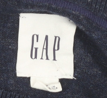 GAP Men's Blue Size M Cotton Pullover Jumper