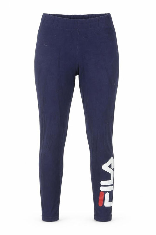 Fila Women's Blue S Leggings with Logo - Activewear